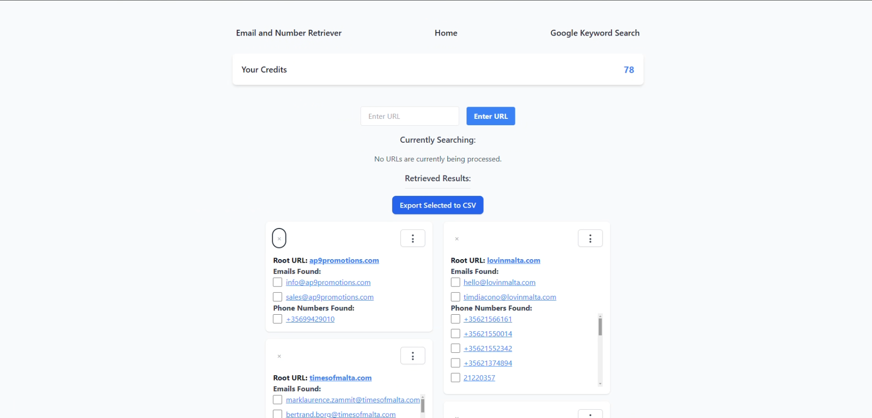 Analytics project screenshot
